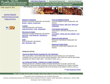 Tablet Screenshot of pickrestaurant.com